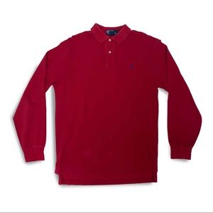 Red Long Sleeve Polo Ralph Lauren Polo Shirt